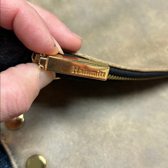 2942 Hammitt Crossbody Purse Shoulder Bag Leather  Gold Hardware - Picture 6 of 15
